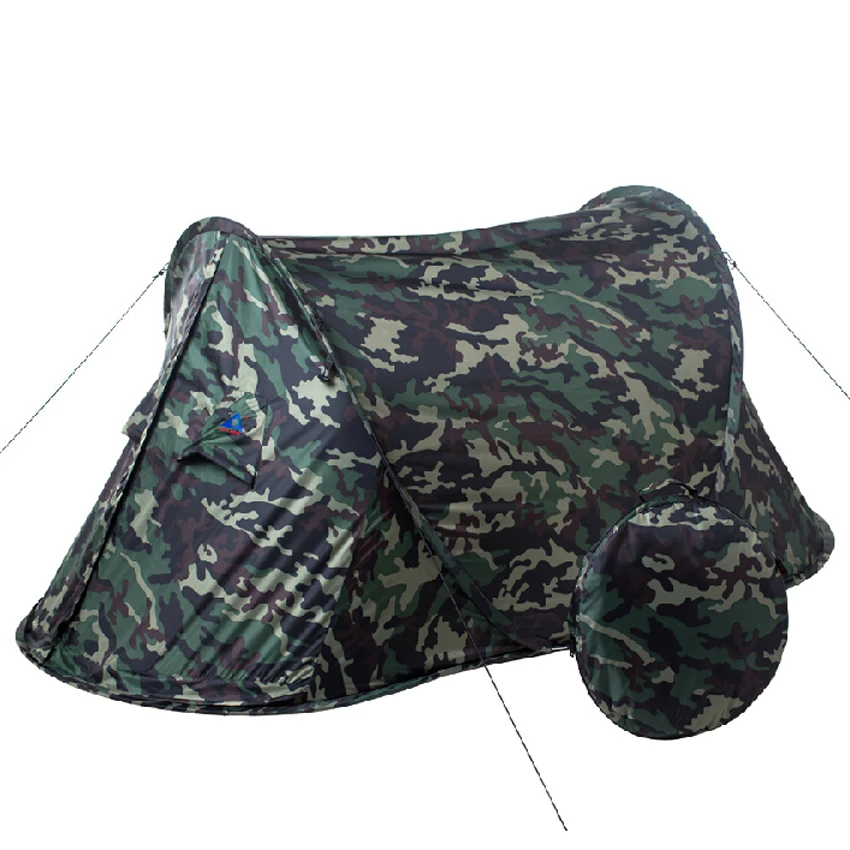 Playking Camouflage high quality automatic single person single layer ultralight camping tent pop up easy to carry small bag