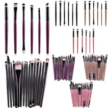 6/15 Pcs Cosmetic Makeup Brush Women Foundation Eyeshadow Eyeliner Lip Make Up Eye Brushes Set YF2017