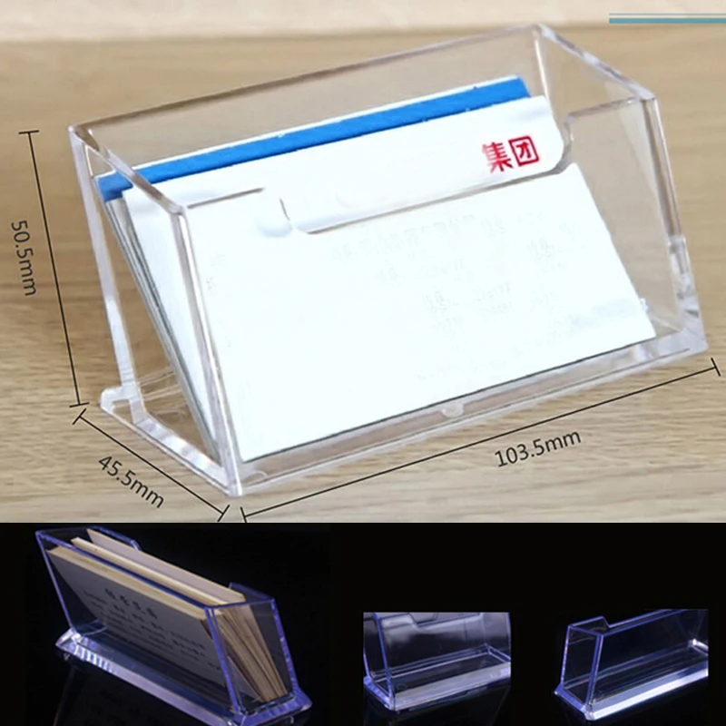 6pcs Business Card Holders Transpa Plastic Office Destop Id 6pcs Business Card Holders Transpa Plastic Office Destop Id Organizer Company Supply Free Shipping Papelaria In Holder Note