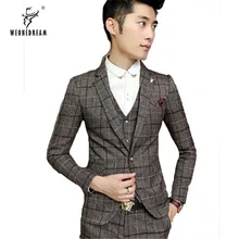WEONEDREAM/ новейшая модель пальто брюки дизайн на двух пуговицах костюм жениха смокинги мужские вечерние костюмы мужской деловой костюм: пиджак+ брюки+ жилет