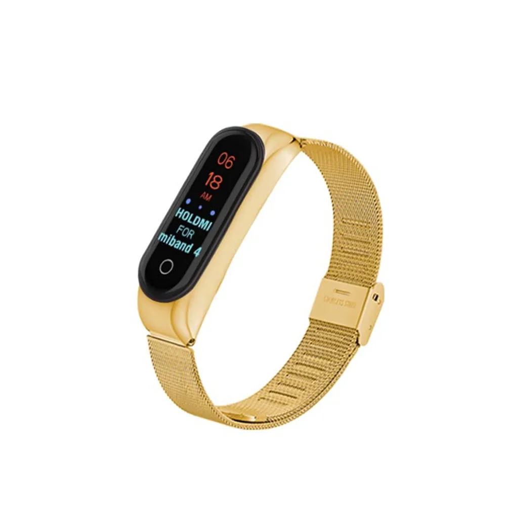 Ремешок для браслета MiBand 4 металлический браслет из нержавеющей стали Xiaomi Mi Band