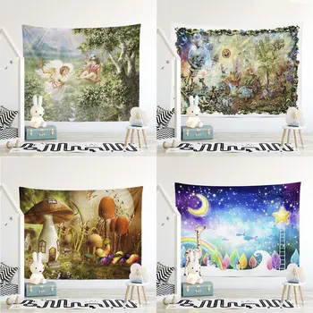 

2018 New Hippie skull printed tapestry wall hanging punk styles mandala mats blanket beach towel flower tapestry