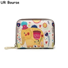 

UR BOURSE New Women's Cartoon Cute Wallet Ladies Multi-card Purse Female Simple Coin Purse Girls Short Wallet Mini Card Holder