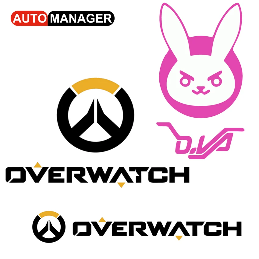 

Reflective Sticker for Overwatch D.VA Bunny Figure Game DVA Stickers Motorcycle Accessories Car Styling Universal