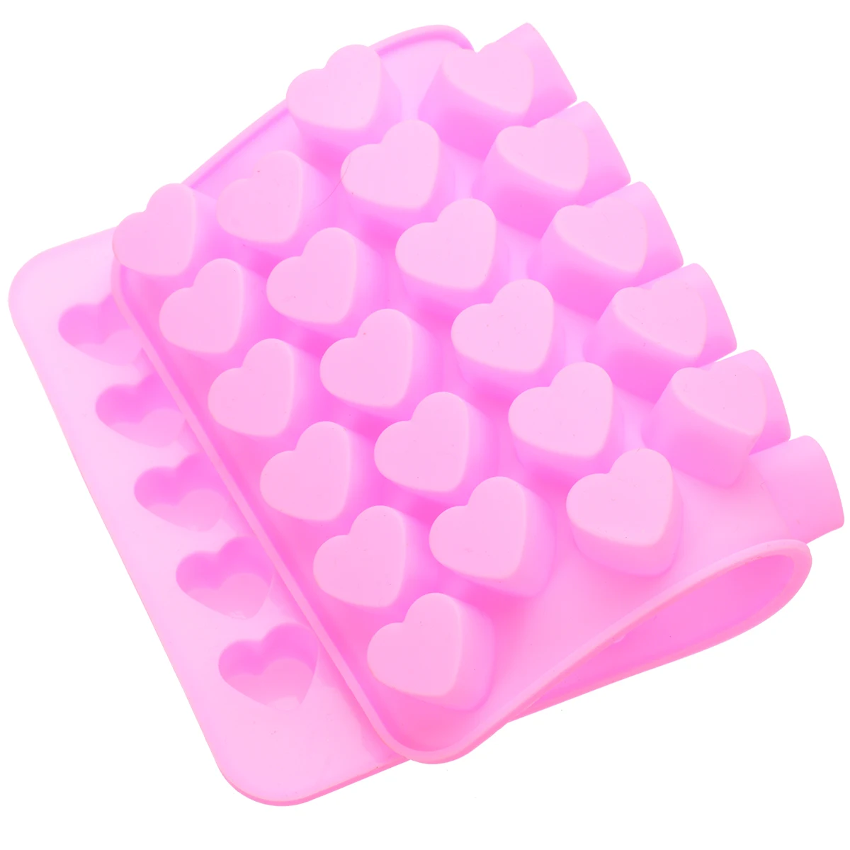 55 Holes Silicone Mini Heart Mold Chocolate Candy Ice Cube Mould Love Shaped Fondant Cake Decoration Kitchen DIY Baking Tool