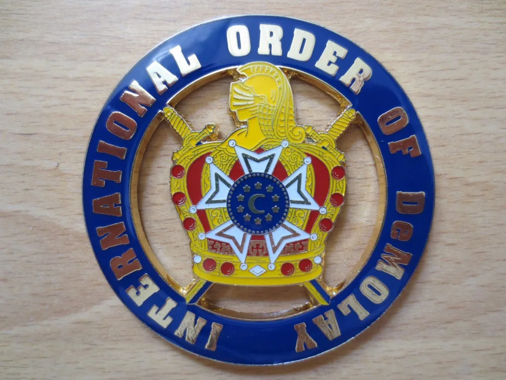 

Masonic Auto Car Badge BLUE Emblems mason freemason E29 INTERNATIONAL ORDER OF DeMOLAY