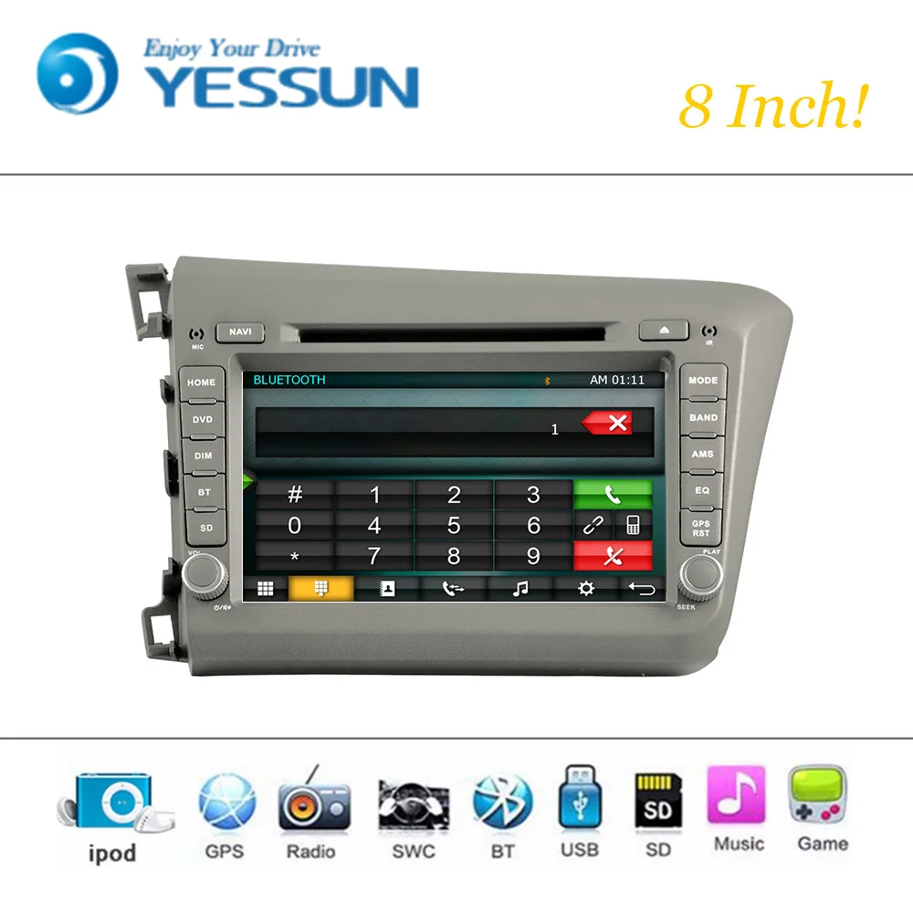 Flash Deal Car DVD Player Wince System For HONDA CIVIC 2012-2014 LHD Autoradio Car Radio Stereo GPS Navigation Multimedia Audio Video 2