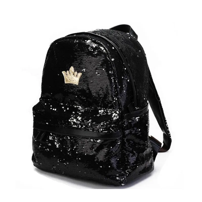 2017 Fashion Girls Sequins Backpack Womens Paillette Leisure School Bags Travel Backpack For Teenage Girls Back