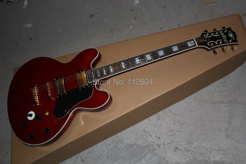 

Top Musical instruments Wholesale 5-speed switch B B King Lucille red Electric Guitar