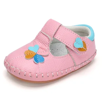 

XQT.GZ Baby Shoes Spring Autumn Genuine Leather Baby Footwear 0-1Y Baby Girl Shoes Toddler Soft Sole Shoes First Walkers
