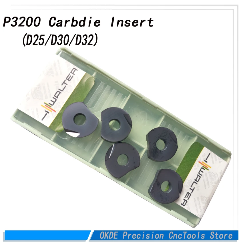 

5pcs /lot High quality CNC carbide insert P3200 for T2139 Copy fine end mill P3200-D25 R12.5 D30 R15 D32 R16 ball milling blade