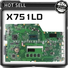 FOR ASUS X751LD X751L K751L K751LN X751LN Laptop motherboard w/ I5-4200U CPU/ 4GB and GT820M 2G Graphics card