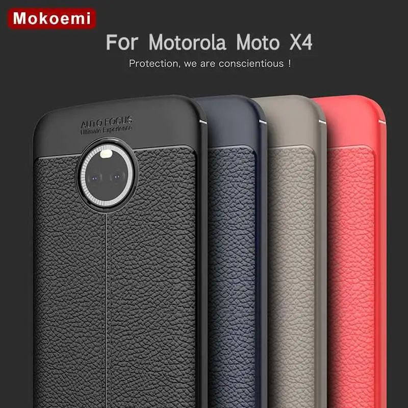 

Mokoemi Fashion Lichee Pattern Shock Proof Soft 5.2"For Motorola Moto X4 Case For Motorola Moto X4 Phone Case Cover