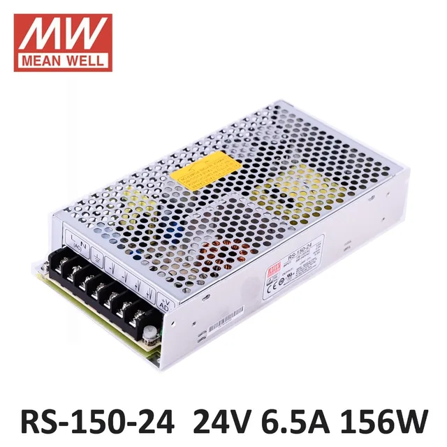 w supply 640 power dc 24V 24 Source 6.5A 156W Meanwell RS DC Switching Power 150