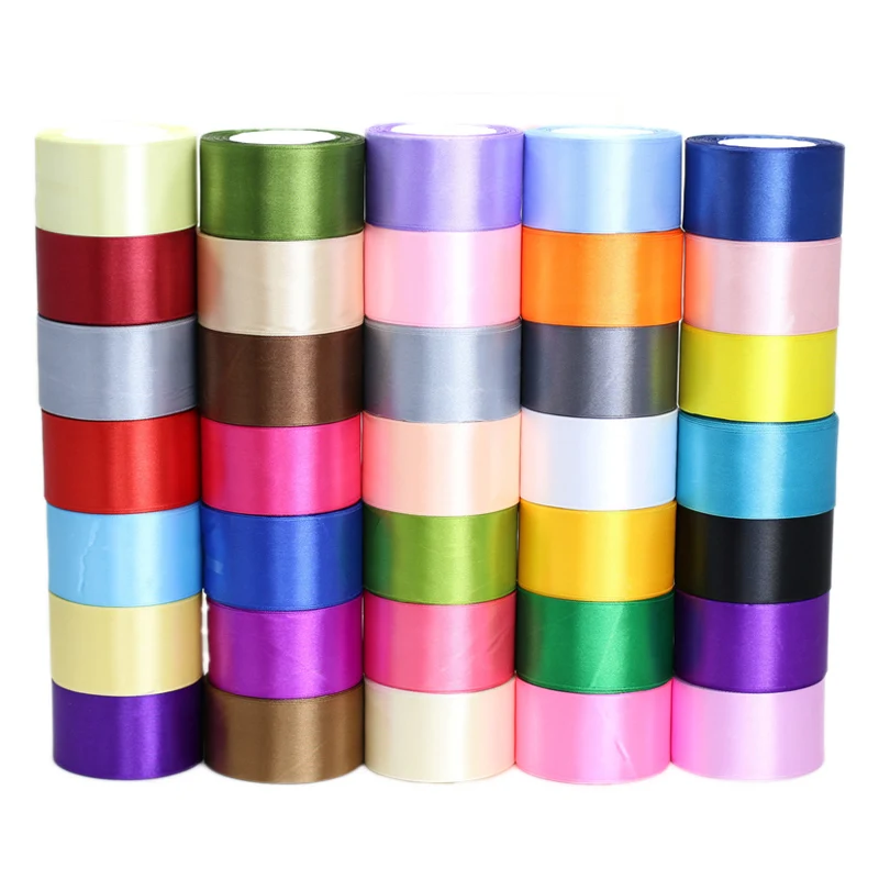 

(25 yards/roll) 50mm single face Satin Ribbon Webbing Decoration Gift Christmas Ribbons