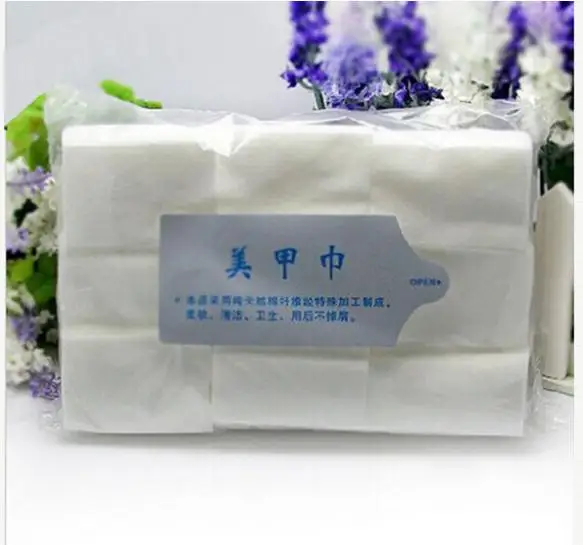 

600pcs/lot Delicate Nail Polish Remover Wipes Nail Art Tips Cotton Lint Pads Paper Pad Cleaner Manicure Clean Wipes