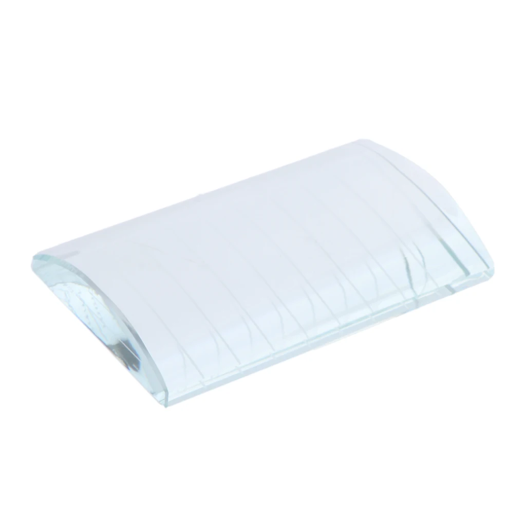 Eyelash Extension Crystal Glass Eye Lash Stand Pallet Holder/Lash Tray Strip Board,8x5x1.1 cm
