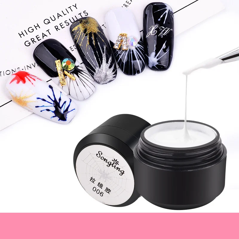 

Y-XLWN Professional Super Sticky UV Gel Nail Polish Glue Crystal Adhesives Transparent Clear Gel Nails Crafts Decor Tools