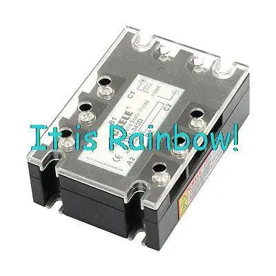 

Free Shipping 3-32VDC Input 480VAC 40A Output DC/AC Three Phase SSR Solid State Relay