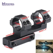 Двухнаправленное цельное крепление со смещением 25,4 мм " кольцо расширенное крепление ласточкин хвост 11 мм Пикатинни Вивер плоский верхний прицел