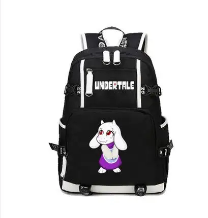 

Anime undertale Backpack Cosplay cartoon unisex Canvas Bag Schoolbag Travel Bags
