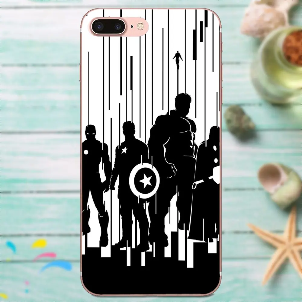 Marvel Avengers Age Of Ultron черный мягкий хит продаж для Xiaomi Note 3 4 Mi3 Mi4 Mi4C Mi4i Mi5 Mi 5S 5X6 6X8 SE A1 Max Mix