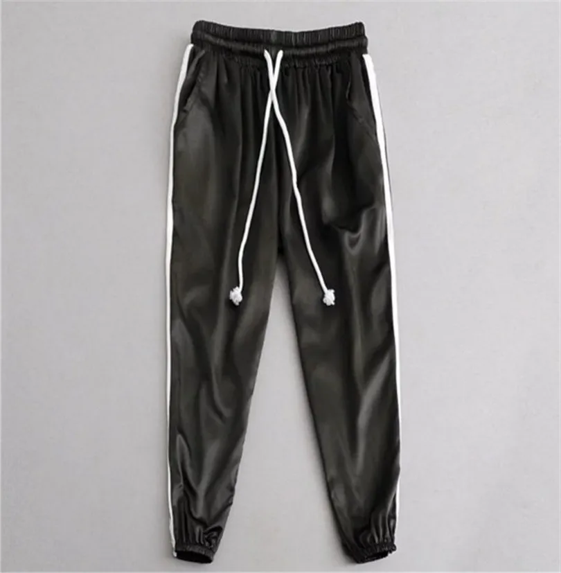 Color plata Nuevo Hip Suelto Necking Acetato Negro rosado Plana Ninguno Lulu 2017 Cielo Cordón rojo Leggings Promoción Casuales Nylon Femenino caqui azul hop Mediados Pantalones zqPxSvZw