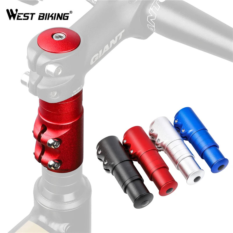 

WEST BIKING Bicycle Fork Stem Riser MTB Bike Stem Extender Handlebar Increased Control Tube Extension Cycling Head Up Adaptor