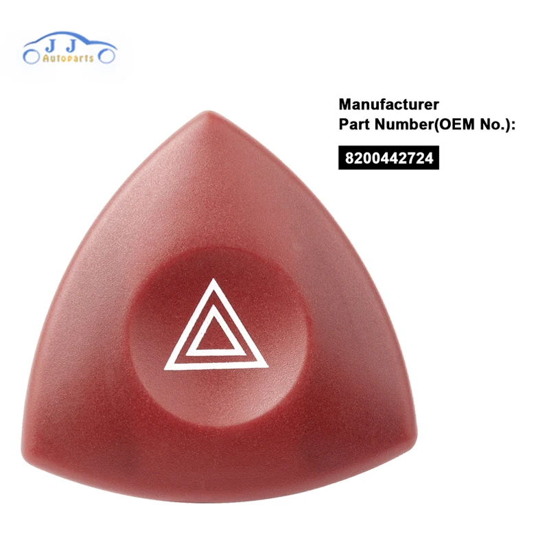 

8200442724 93856337 HAZARD WARNING FLASHER LAMP SWITCH Button FOR NISSAN OPEL Renault Trafic Espace Laguna /Vauxhall/Clio II 2