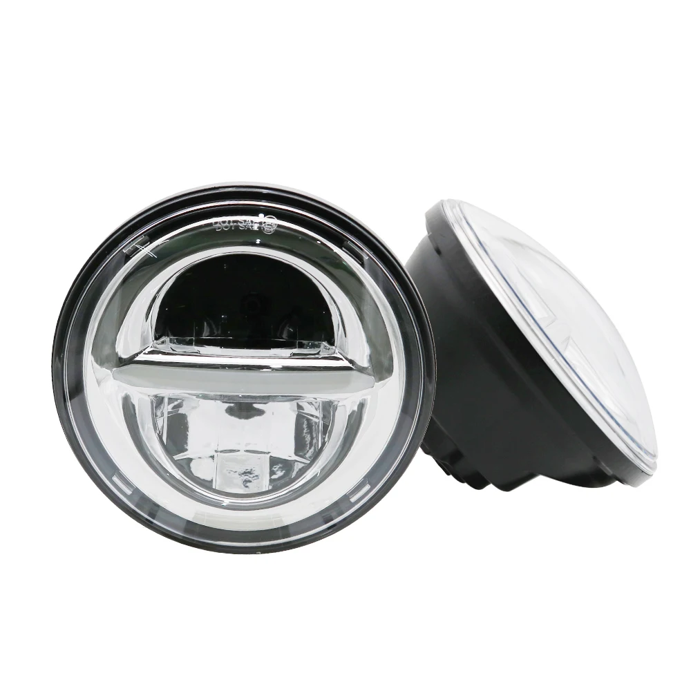 

1pcs 5-3/4 External Lens mark DOT E9 MARK 5.75" Moto Round LED Projector Headlight for motor Motorcycles