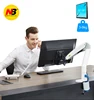 NB F100A bras à ressort à gaz 22-35 pouces support d'écran pour moniteur 360 bras pivotant pivotant pivotant pour moniteur de bureau avec deux Ports USB ► Photo 1/6