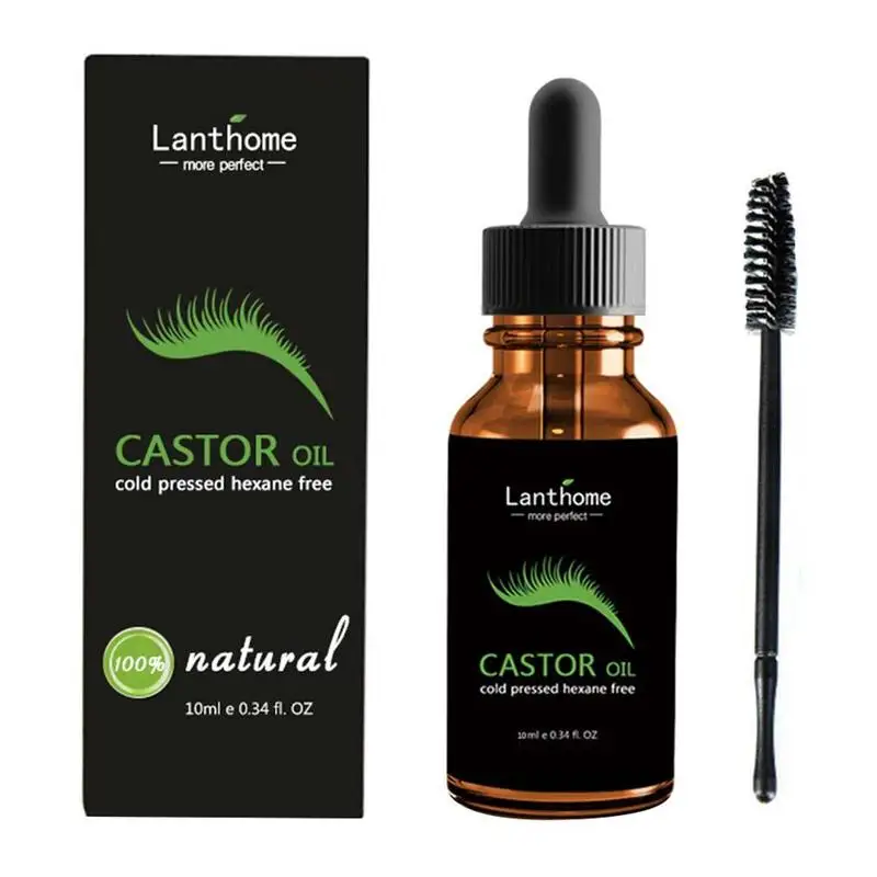 

10ml Moisturizing Castor Oil Eyelash Growth Treatments Professional Women Makeup Eye Lash Longer Thicker Eyebrow Growth Enhancer