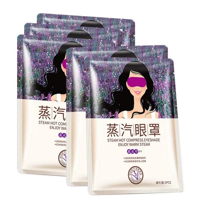 

BIOAQUA Lavender Steam Eye Mask 41 Degrees Low Temperature Heat Gentle Caress Remove Dark Circle Relieve Eye Fatigue Moist Eyes