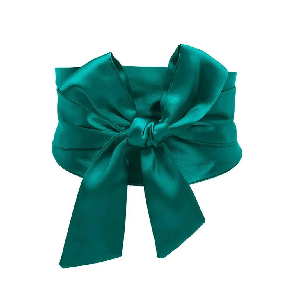 Новинка, разноцветные женские пояса, пояс с бабочкой, широкий женский пояс, элегантный пояс для платья - Цвет: green