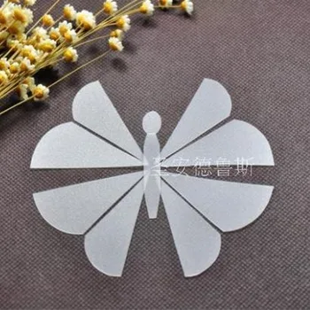 

10cm plastic Patchwork stitching butterfly template Quilting cutting Translucent matte board Quilting Tools Mosaic Butterfly