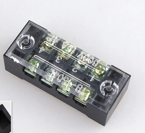 3 Stueck 600V 15A 4-Position Doppelreihe Deckung Schraube Terminal Block O1 L8U7 3 Stueck 600V 15A 4-Position Doppelreihe Deckung Schraube Terminal Block O1 L8U7