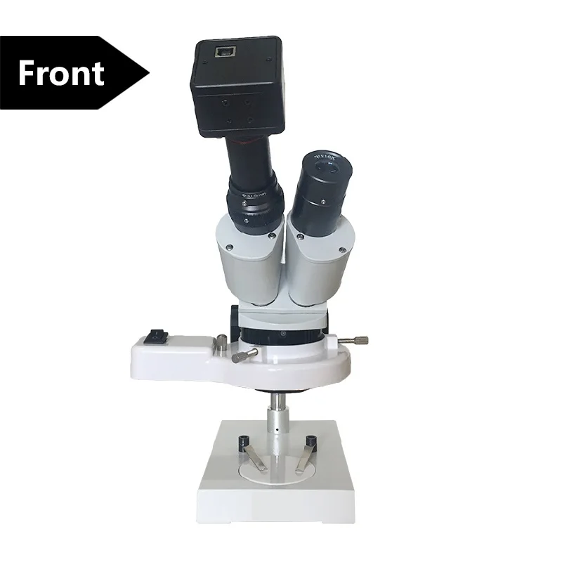 20X-40X освещенный цифровой стерео микроскоп с внешним флюоресцентное кольцо свет 5.0MP USB камера Промышленный Текстиль