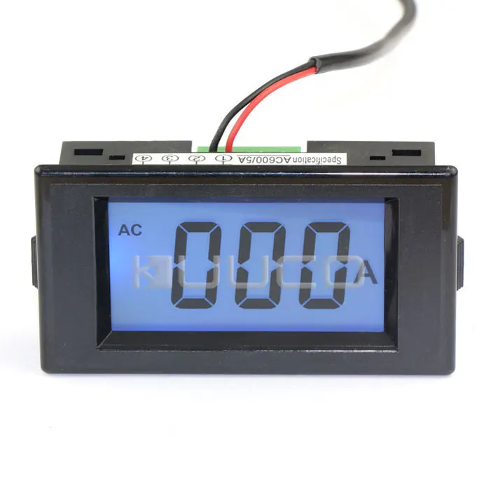 

AC/DC8-12V Digital Meter Four wires Amperemeter AC 600A Blue LCD Digital Ammeter for substation/factory and DIY etc