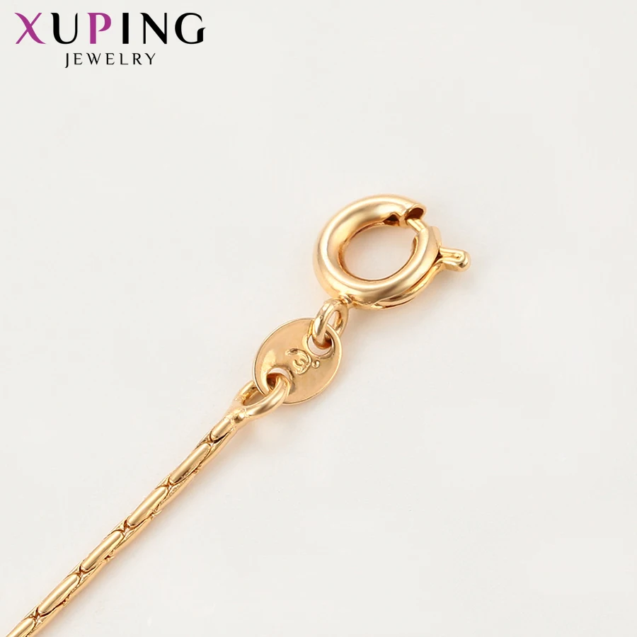 Xuping модное изысканное звено цепи ожерелье позолоченное большое продвижение ювелирных изделий женщин подарок на День Благодарения S121.4-45056
