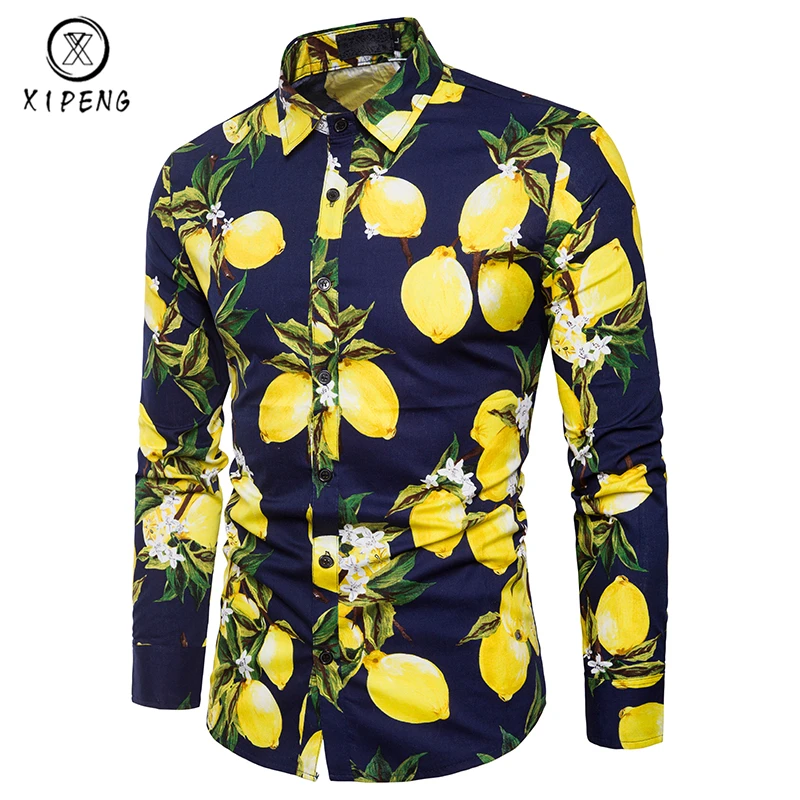 lemon hawaiian shirt