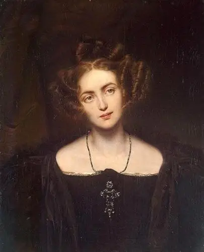 

100%Handmade Oil painting young woman Portrait of Henrietta Sontag canvas