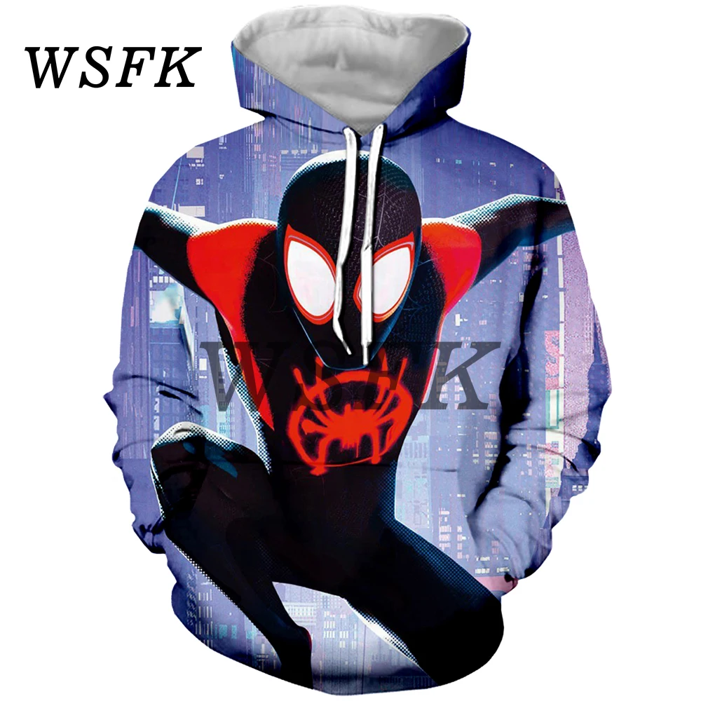 

WSFK New Marvel Comics Caractиre Spider-Man Super-hйros 3D Imprimй Dames Sweat А Capuche Hommes Pull Harajuku Hip-Hop Manteau