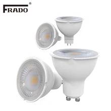 GU10 лампы светодиодные прожекторы 220v с регулируемой яркостью ламп реальную 3 Вт 5 Вт огни направлены вниз Алюминий+ pc