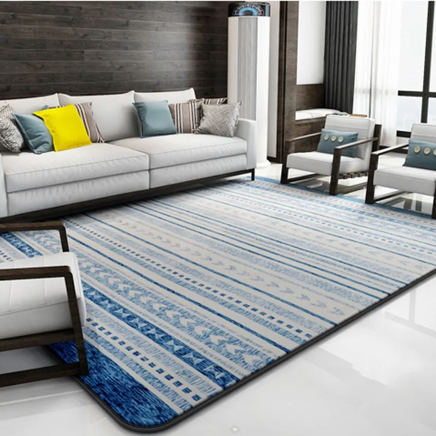 

Simple style striped bedside carpet 200*240cm living room coffee table carpet, rectangle ground mat , decoration floor mat