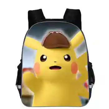 

Anime Pokemon Backpack Pocket Monster School Bag Ash Ketchum/Pikachu School Backpacks Girls Boys Toddler Bag Kids Book Bags