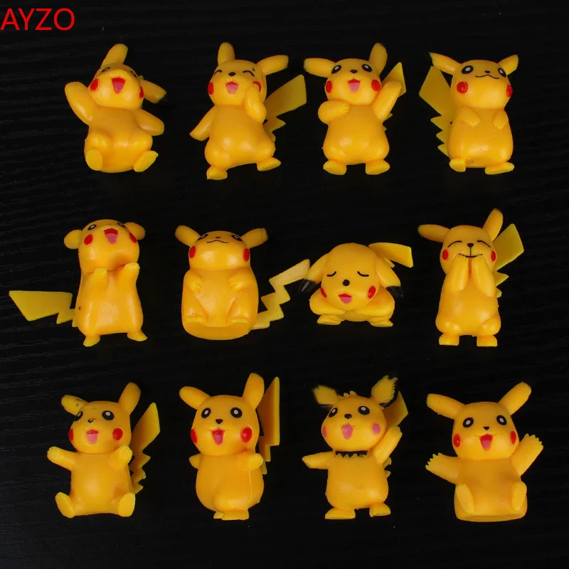 Kids Toy Elf Poco Dream Pikachu Doll Set 18 Pack Small Toy Decoration Cute Decoration Collection Gift Pokemmo Kawaii TTT0006