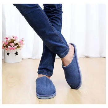 

TEXU 1Pair New Men Anti-slip Shoes Soft Warm House Indoor Slippers, EU 42-43, 44-45