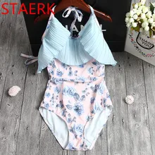 STAERK 2017 special offer new women floral spandex swimsuit one piece swimsear one-piece suits pinting bathing summer