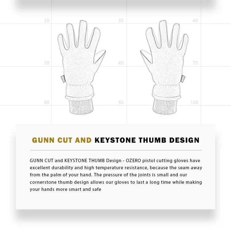 Двухслойные кожаные теплые зимние лыжные перчатки с оленем износостойкие низкие термостойкие антифриз перчатки
