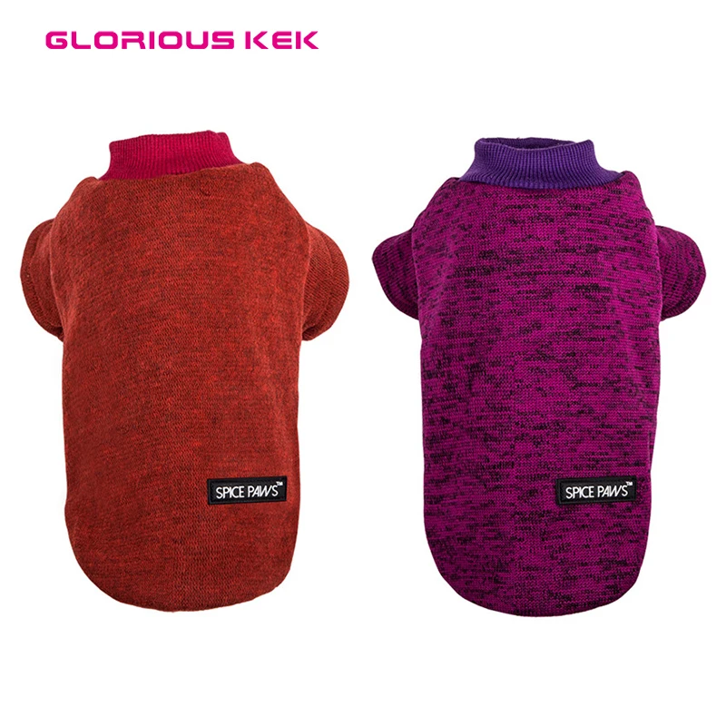 Spice Paws Arrival Dog Sweaters Winter Dog Clothes Heathered Autumn